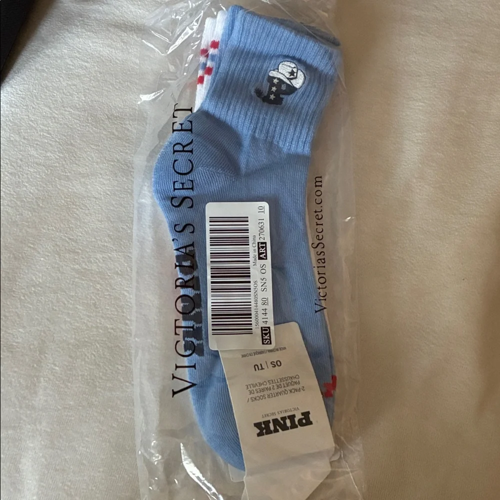 Victoria’s Secret PINK 2-Pack Quarter Socks
